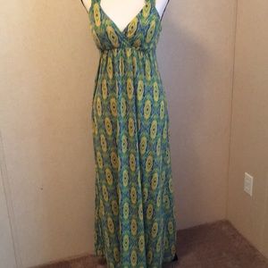 Pink Rose Maxi Dress Sz S